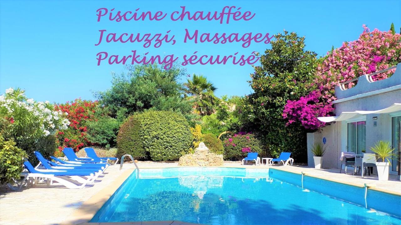 Hotel Les Jardins De Bormes, Sauna & Jacuzzi Bagian luar foto